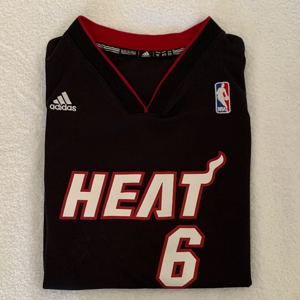 LeBron James Adidas Heat Jersey #6